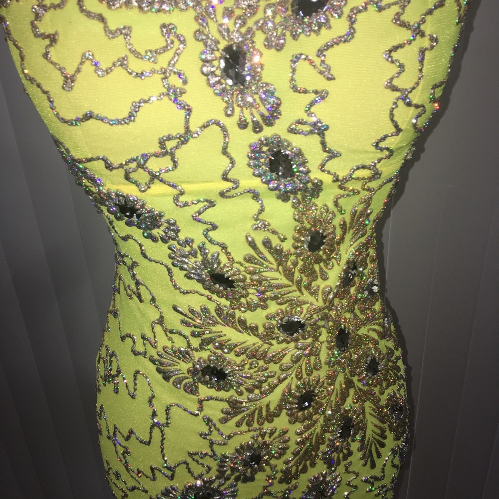 SOLD!!!  Hand Painted Holt dress - Picture 5 of 13